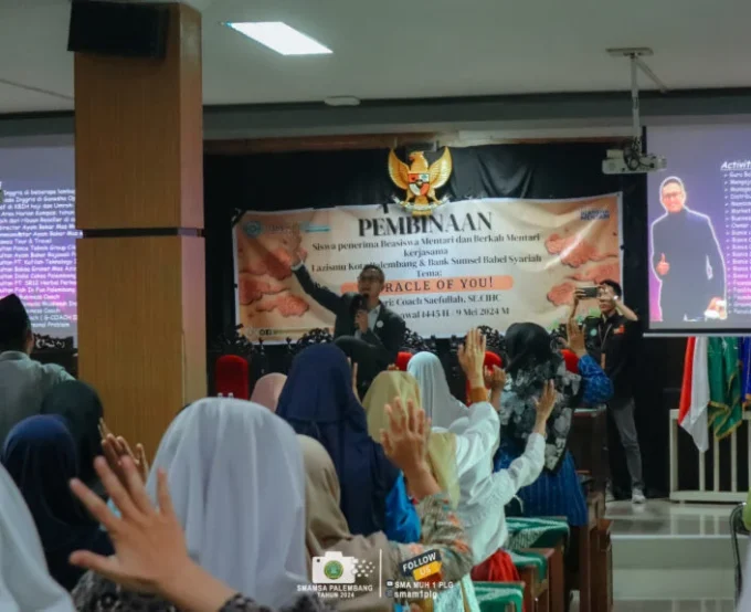 Lazismu Kota Palembang Menggelar Acara Pembinaan untuk Siswa Penerima Beasiswa Mentari di SMA Muhammadiyah 1 Palembang