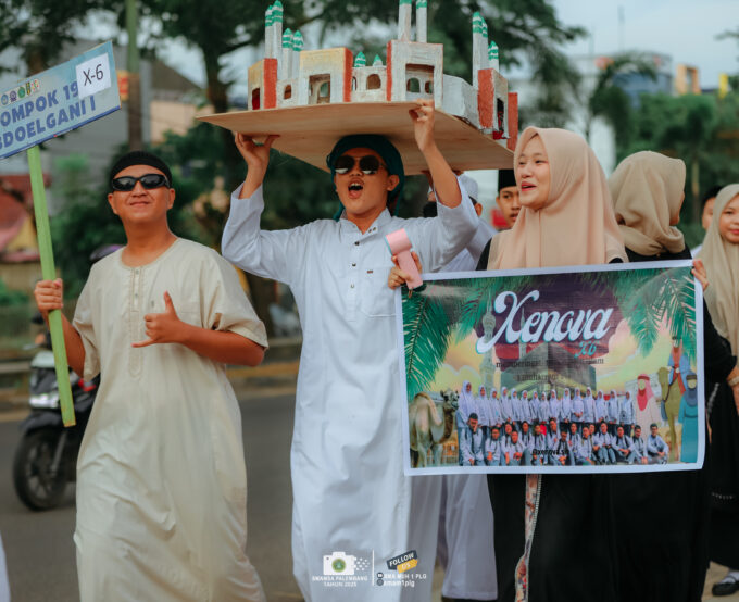 Semarak Tahun Baru Hijriah 1448 H, Siswa Kelas X SMA Muhammadiyah 1 Palembang Gelar Pawai Kreatif Penuh Makna