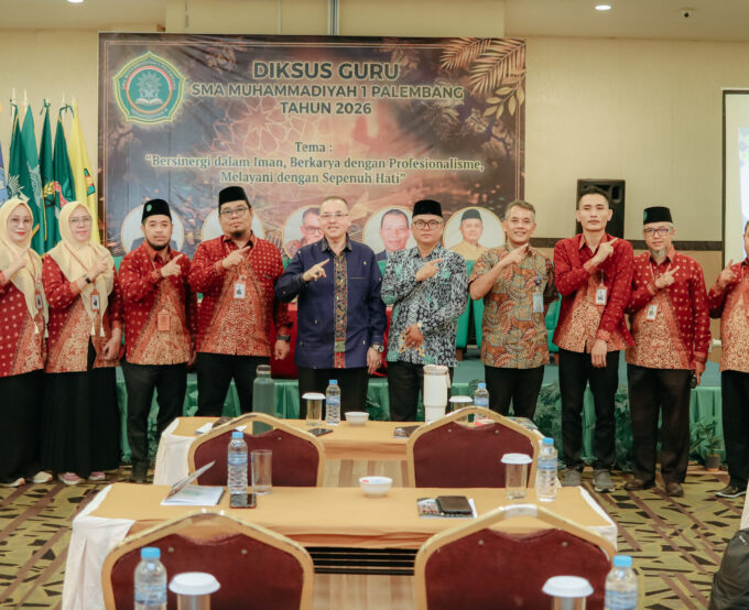 Bersinergi dalam Iman, Bekerja Profesional, Melayani dengan Sepenuh Hati, SMA Muhammadiyah 1 Palembang Gelar DIKSUS Guru 2026